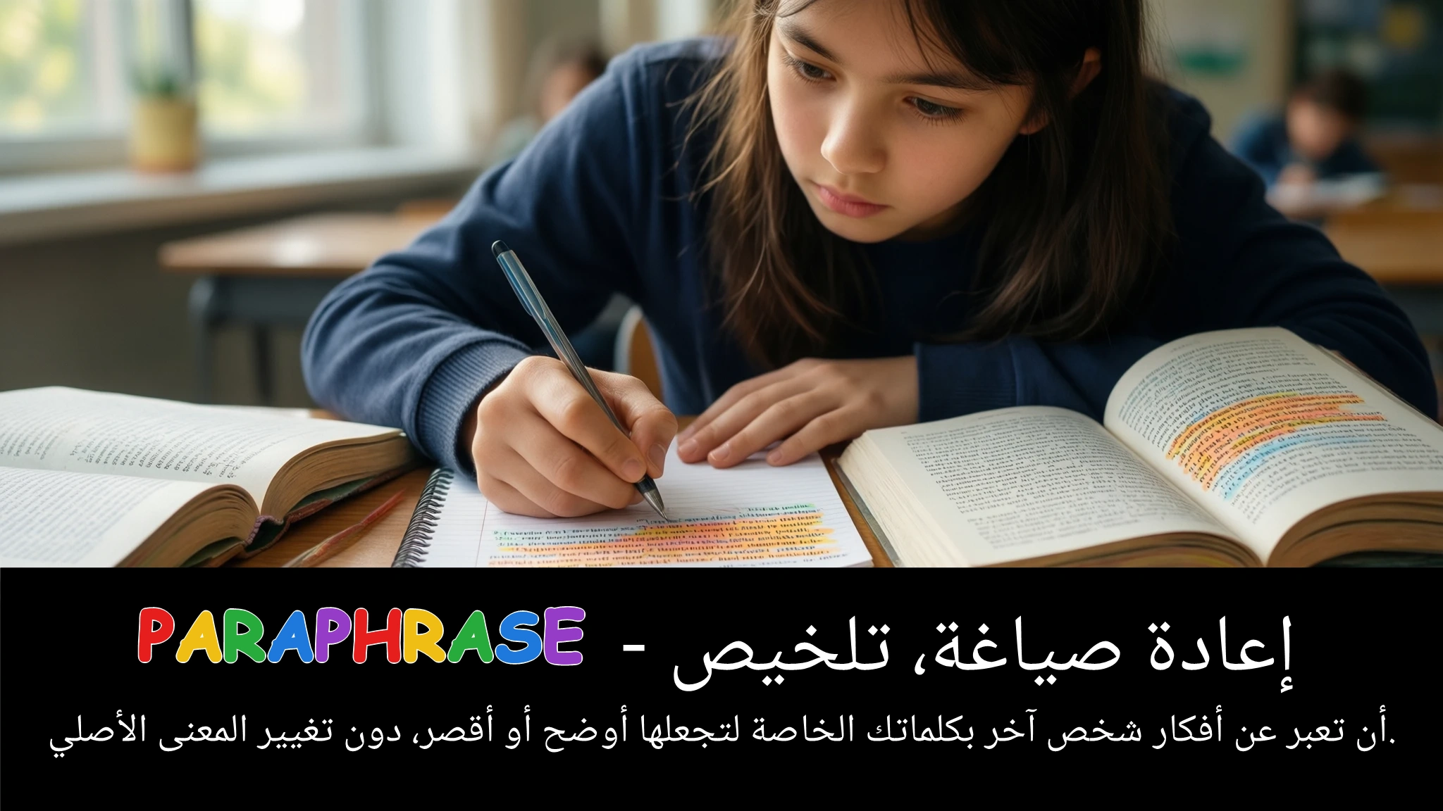 Arabic Illustration for paraphrase
